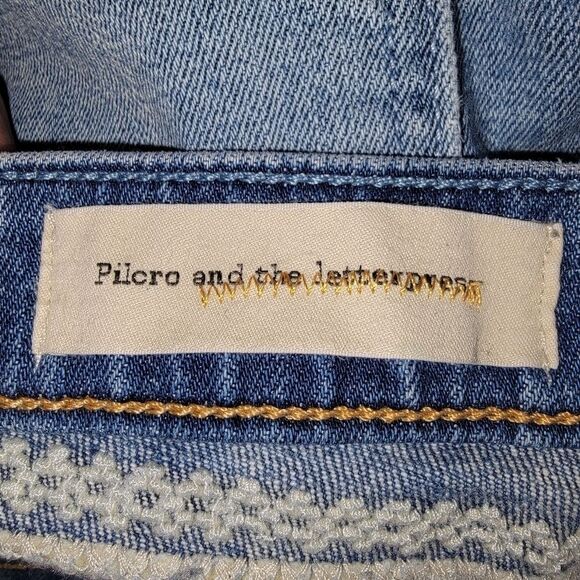 Pilcro & the Letterpress Anthropologie The Stet Jean Shorts 27 - Picture 6 of 7